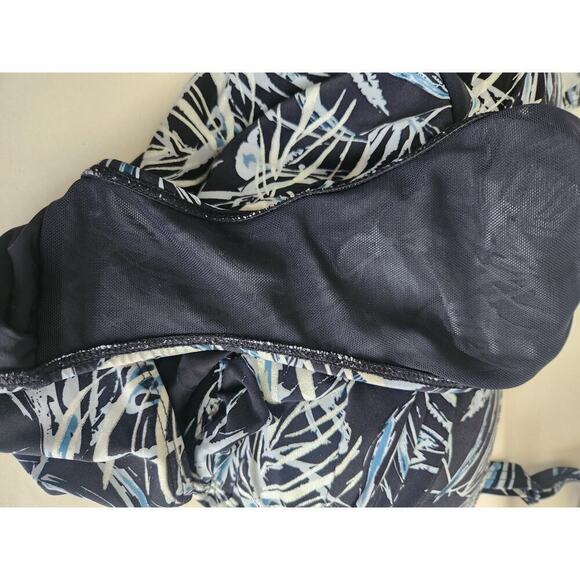 Nip Tuck Swim Palm Foil Twist Front Tummy Control Swimsuit sz 10 modest slimming - Picture 8 of 10